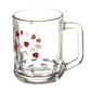 Castor Printed Glass Mug 260 ML - Set of 6 Pcs