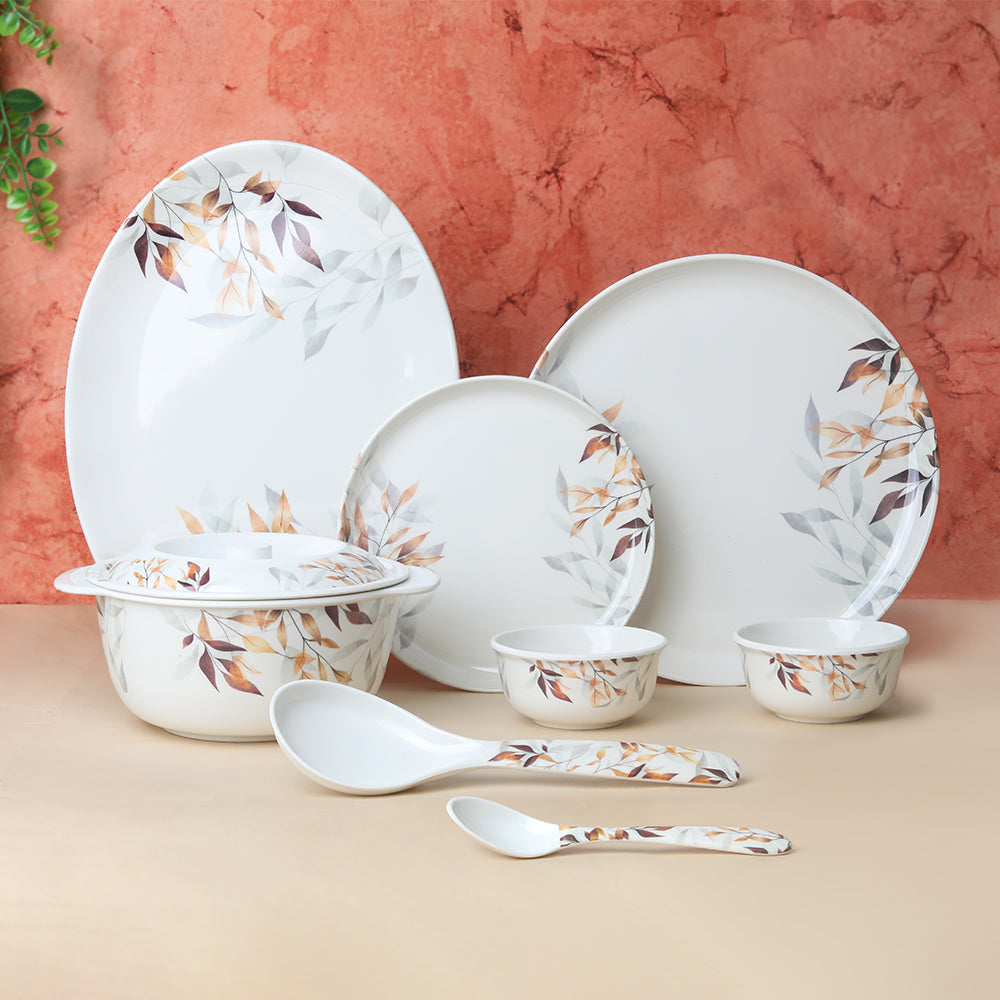 40 PC Ethnic Round 100% Melamine Dinner Set