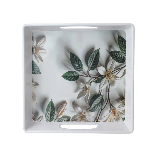Gardenia Melamine Tray Large – Set of 2 Pcs – Design No. 605