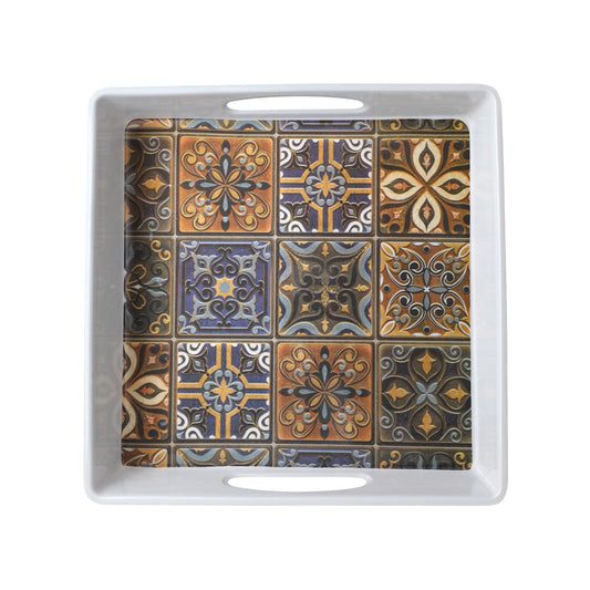 Gardenia Melamine Tray Large – Set of 2 Pcs – Design No. 606