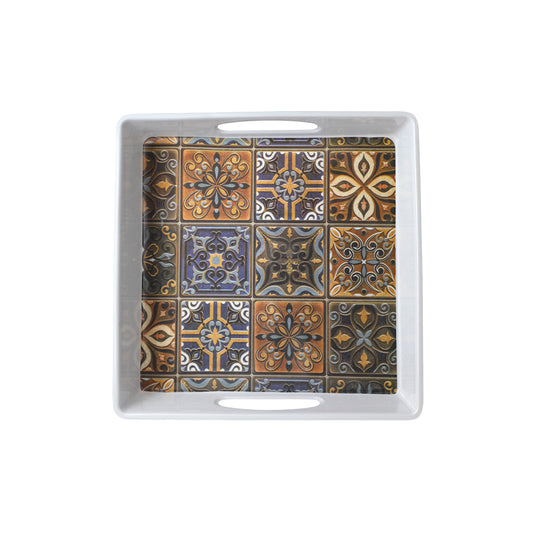 Gardenia Melamine Tray Medium – Set of 2 Pcs – Design No. 606