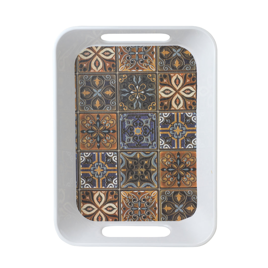 Spanish Melamine Tray Large – Set of 2 Pcs – Design No. 606