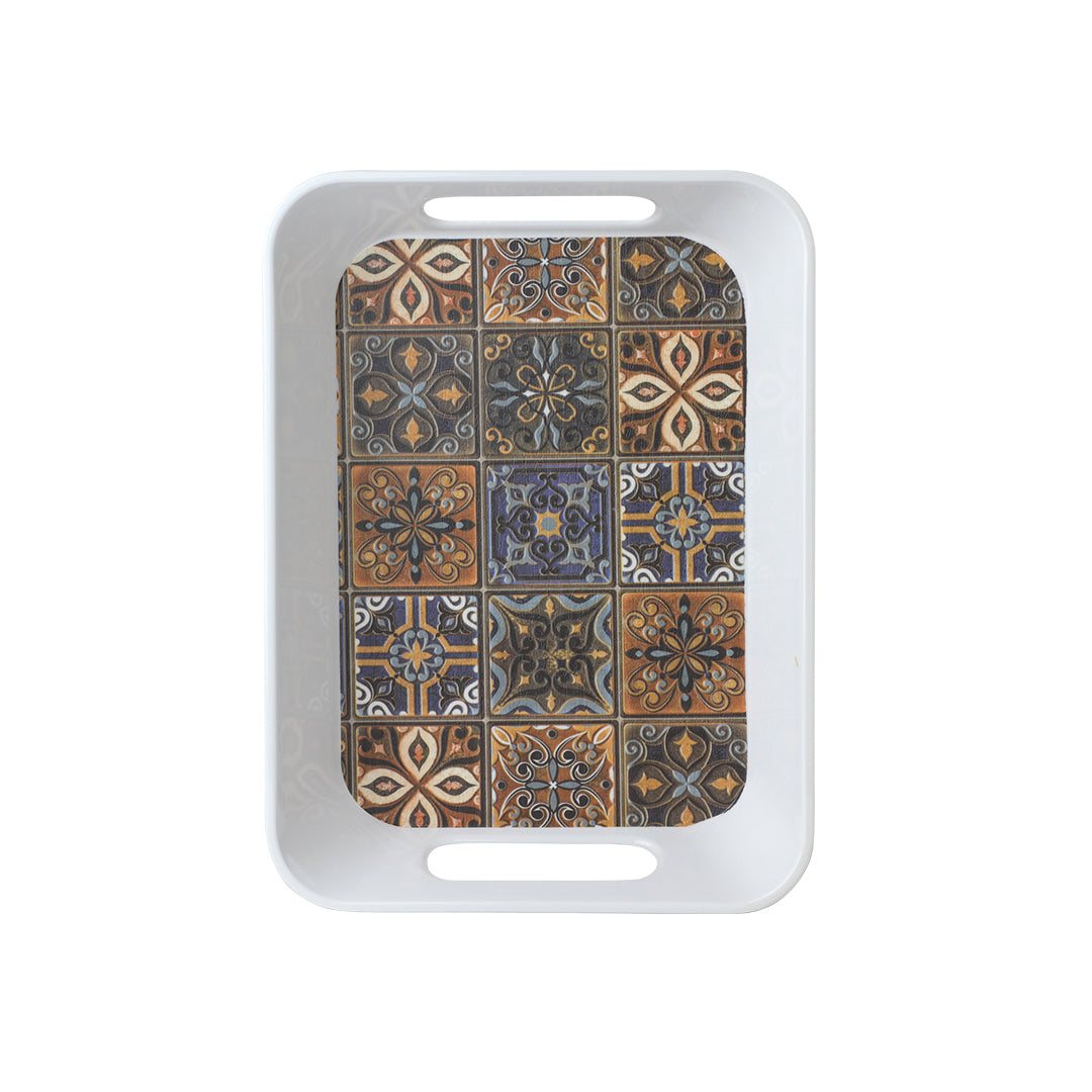Spanish Melamine Tray Medium – Set of 2 Pcs – Design No. 606