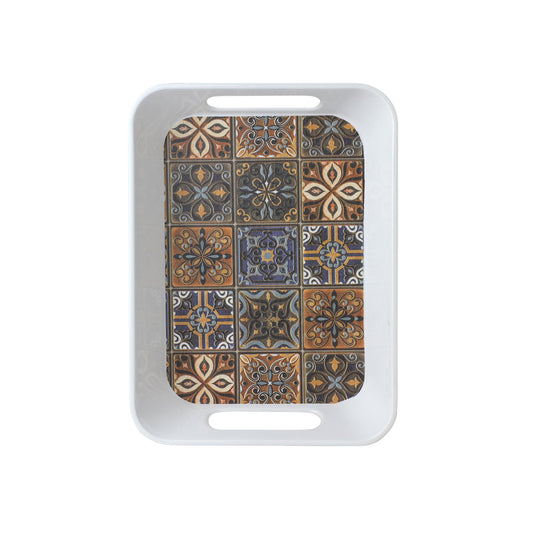 Spanish Melamine Tray Medium – Set of 2 Pcs – Design No. 606