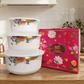 Greenly Opalware Casserole Set - Set of 3 Pcs