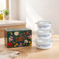 Autumn Opalware Casserole Set - Set of 6 Pc