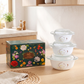 Perish Opalware Casserole Set Set of 6 Pc