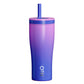 Bolt Double Wall Mug With Silicon Straw 600Ml