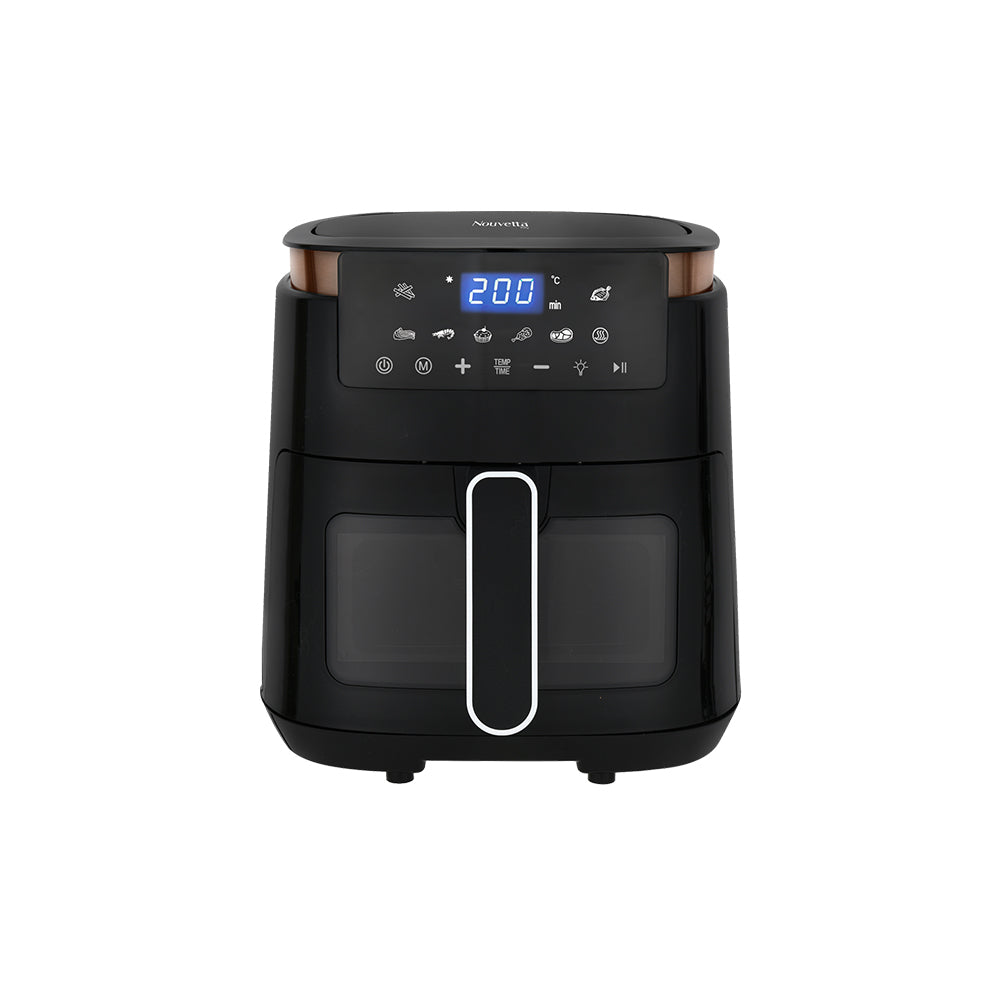 Digi See-Through Window Air Fryer - Black & Bronze 5 L - Set of 1 Pc