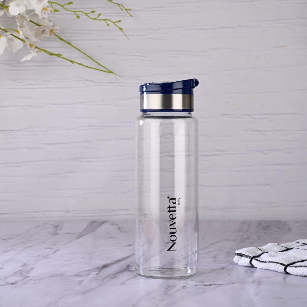 Norman Borosilicate Bottle - Blue