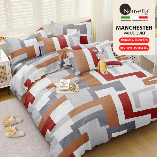 Manchester Value Single Bed Quilt - Art Design - NBQ20003