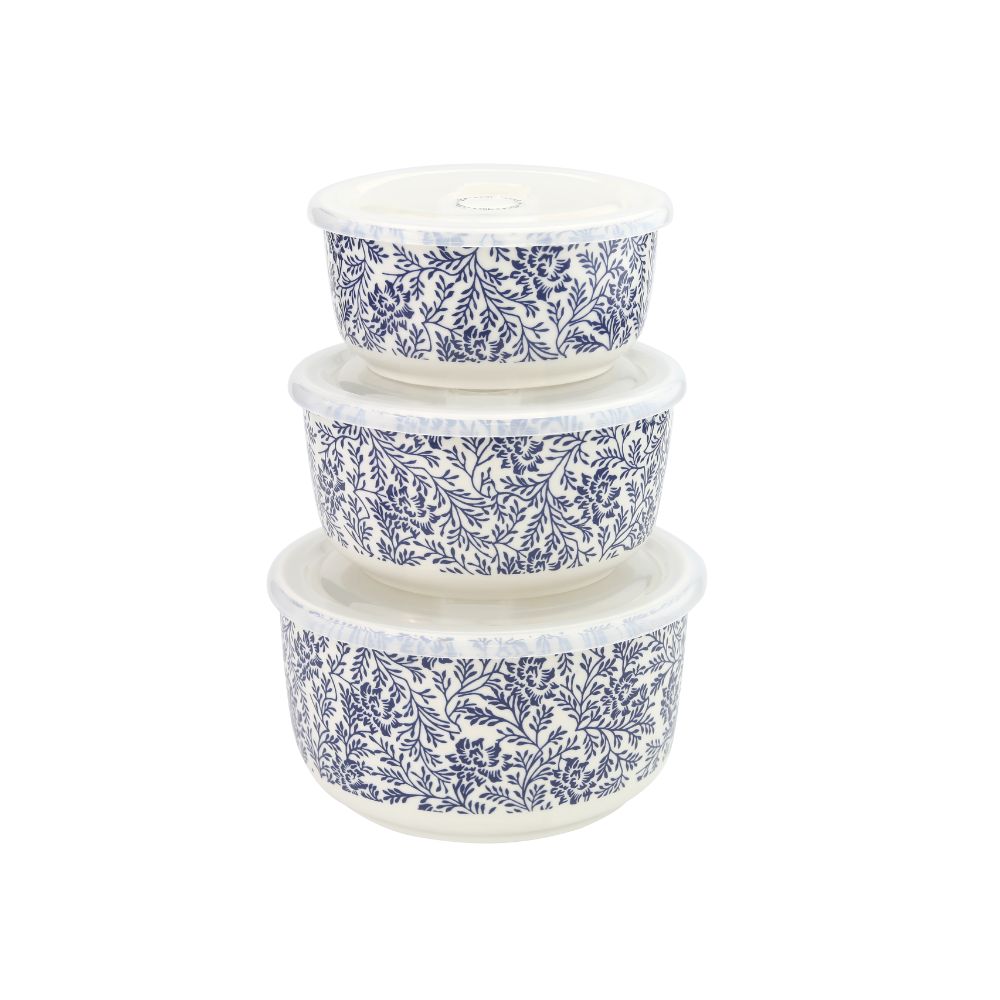 Sparton Bowl With Lid 400 Ml+600 Ml+1000 Ml Set Of 3 Pc