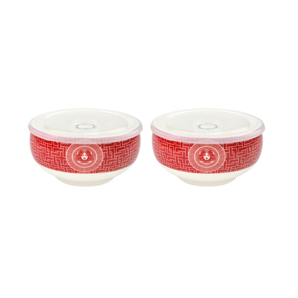 Athens Bowl With Lid 600 Ml - Set Of 2Pc