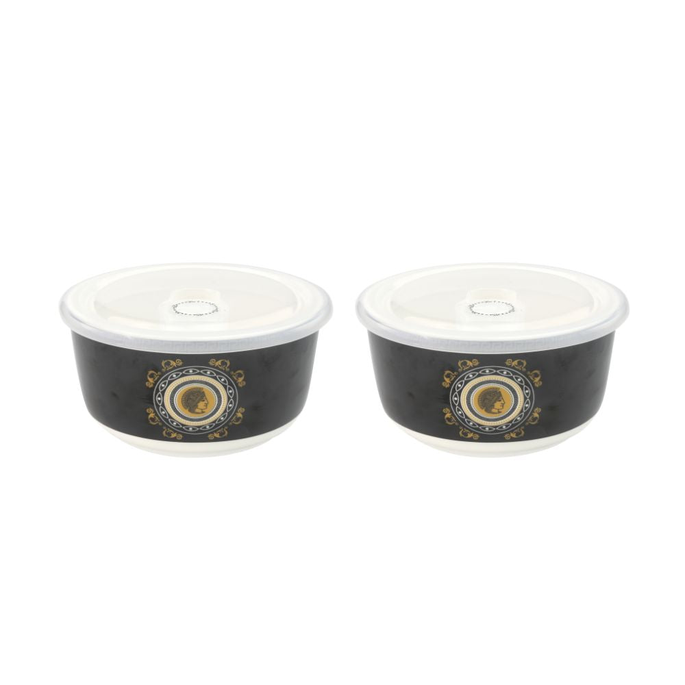 Zenith Bowl With Lid  600 Ml - Set Of 2 Pc