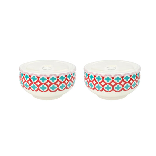 Syndra Bowl With Lid 600 Ml - Set Of 2 Pc