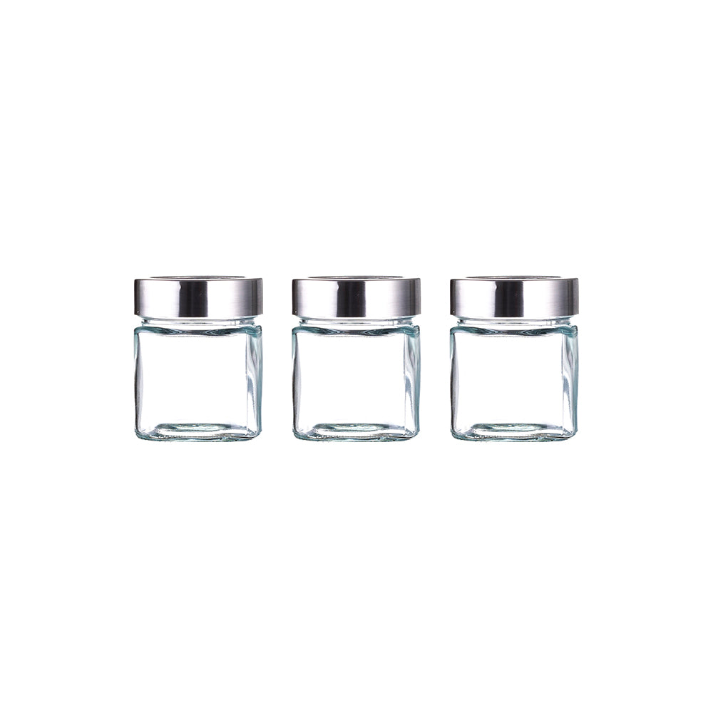 Square Jar 3x200ML - Set of 3 Pcs