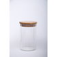 Sanjeev Kapoor - Elegant Wooden Lid Borosilicate Round Jar 470 Ml - 1 Pc