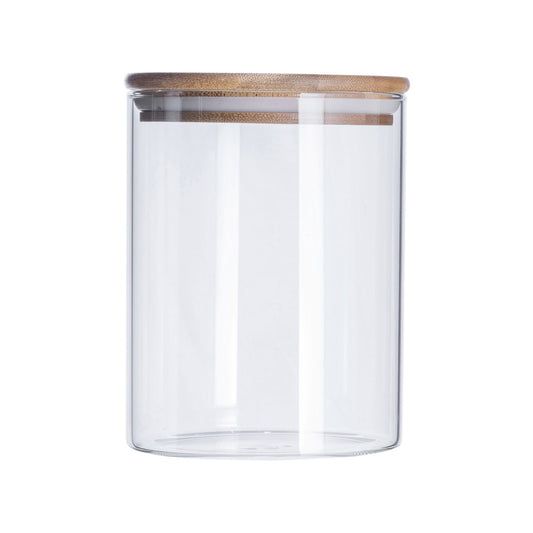 Delight Wooden Lid Jar 1000 Ml