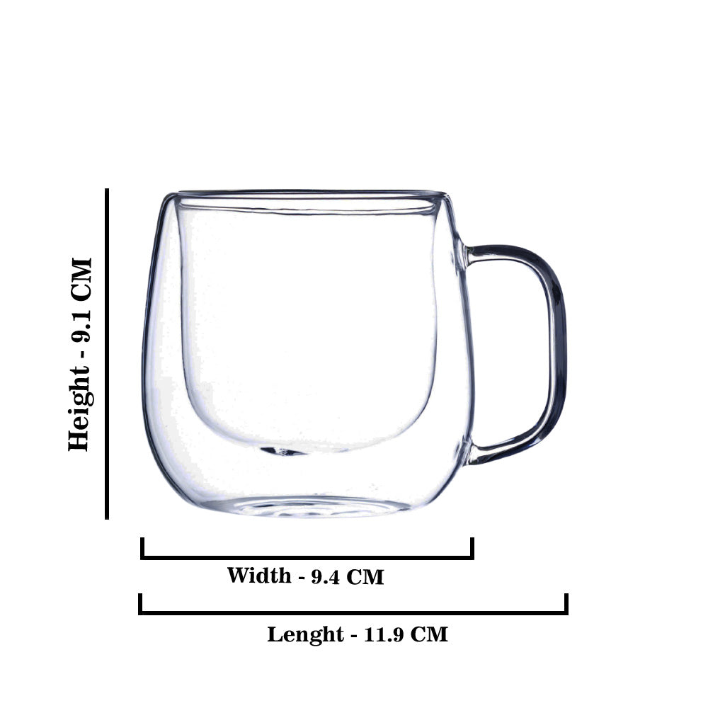 Norway Double Wall Glass Mug