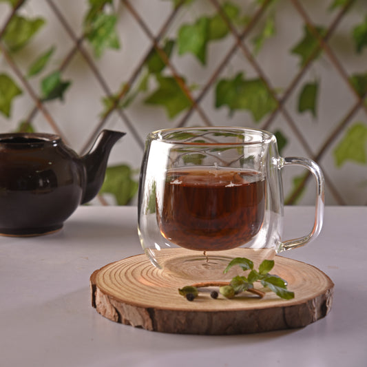 Norway Double Wall Glass Mug