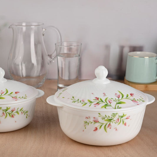 Harmony White Round Casserole