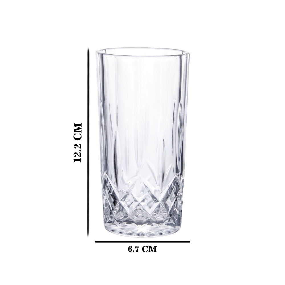 Sanjeev Kapoor - Opara 6 Pcs Water Glass 290 Ml - Set Of 6 Pcs