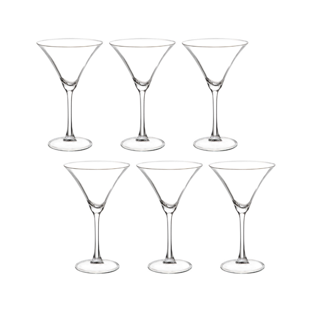 Sanjeev Kapoor - Radisson Martini Glass 285 ml Set of 6 Pcs