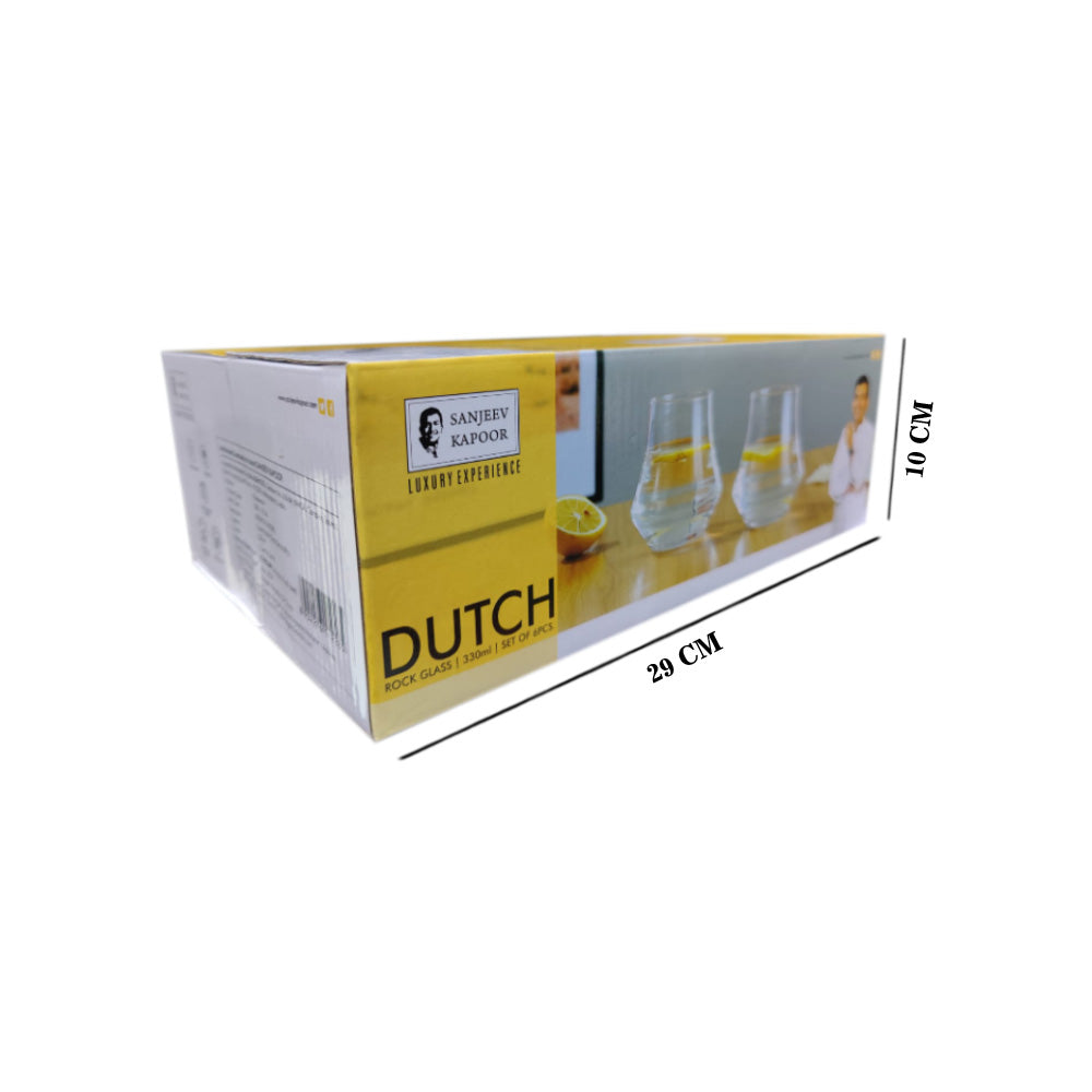 Dutch Rock Glass 330 ML - Set of 6 Pcs