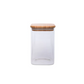 Sanjeev Kapoor - Delight Wooden Lid Borosilicate Square Jar 1000 Ml - 1 Pc