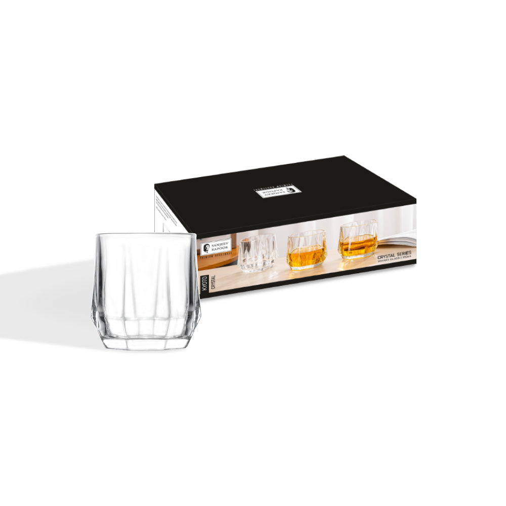 Sanjeev Kapoor - Kyoto Whisky Glass 350 ml - Set of 6 Pcs