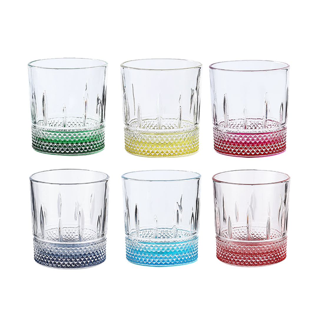 Oslo Whisky Coloured Glass 330 ML - Set of 6 Pcs