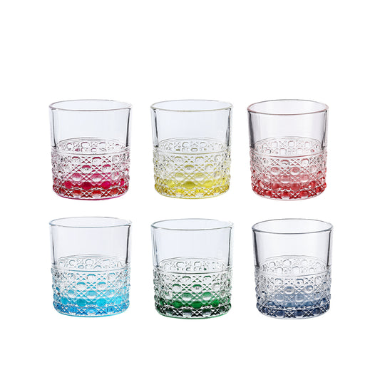 Baku Whisky Coloured Glass 330 ML - Set of 6 Pcs