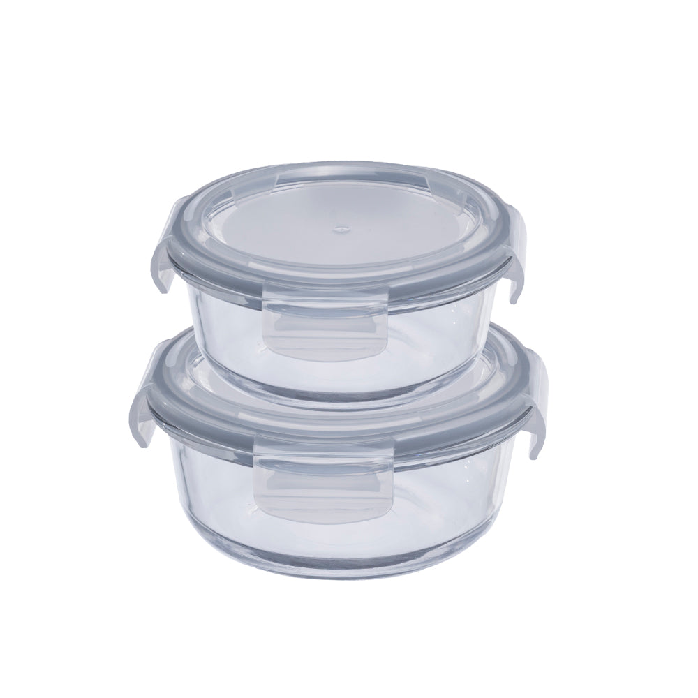 Wellington Round Container 580 ML + 400 ML - Set of 2 Pcs