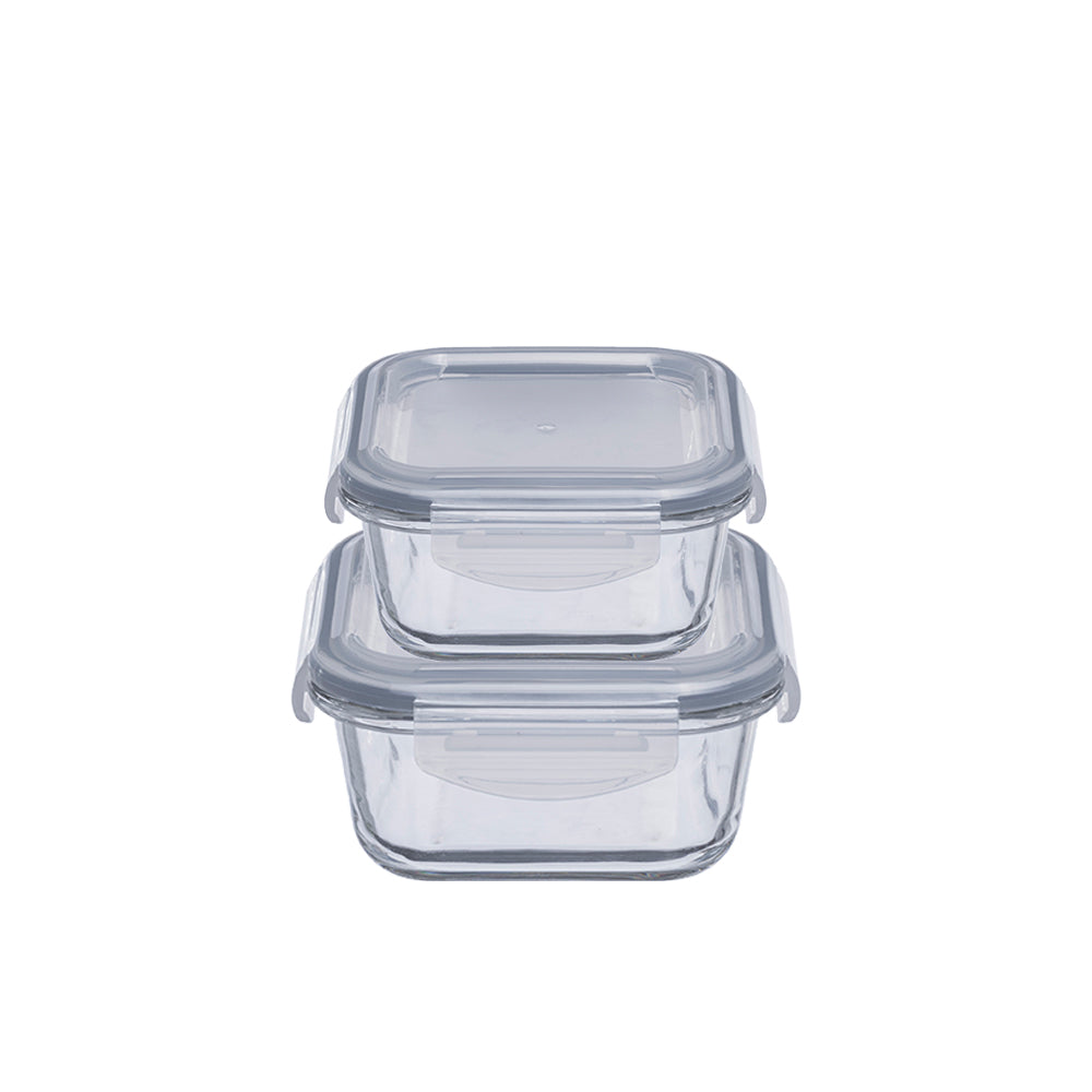 Wellington Square Container 520 ML + 400 ML - Set of 2 Pcs