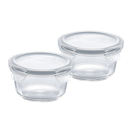 Parka Borosilicate Round Container 2x500 ML - Set of 2 Pcs