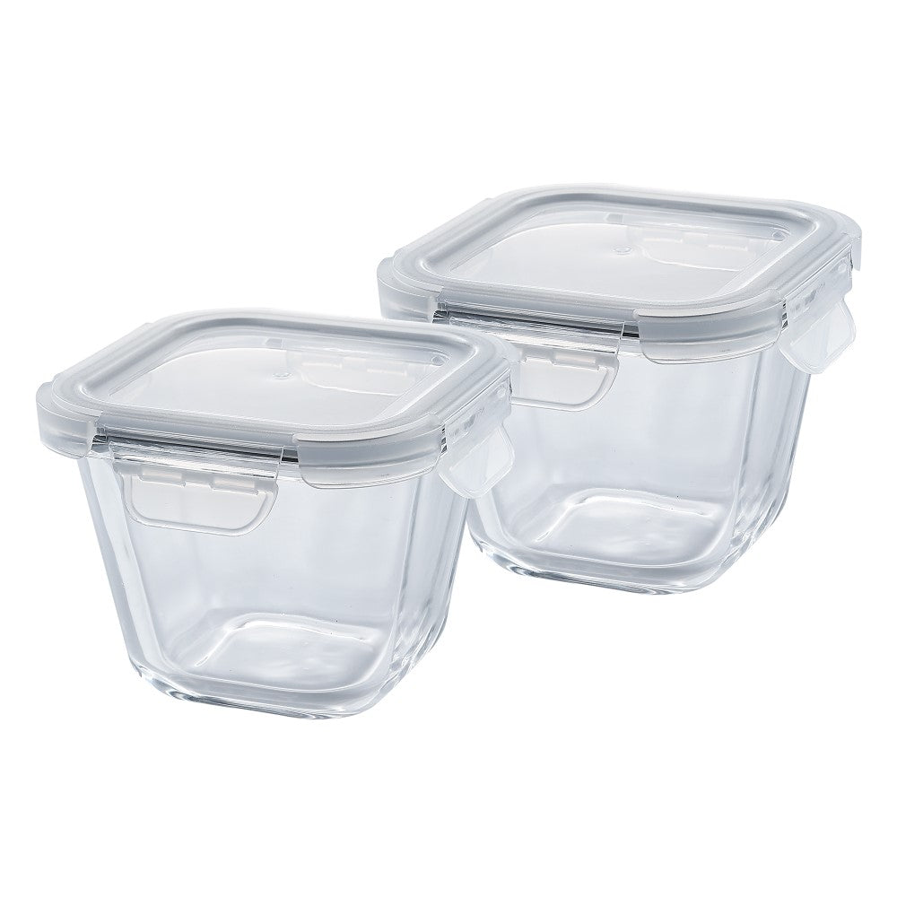 Parka Borosilicate Square Container 2x500 ML - Set of 2 Pcs