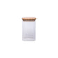 Sanjeev Kapoor - Delight Wooden Lid Borosilicate Square Jar 1000 Ml - 1 Pc