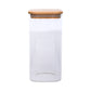 Sanjeev Kapoor - Delight Wooden Lid Borosilicate Square Jar 1500 Ml - 1 Pc