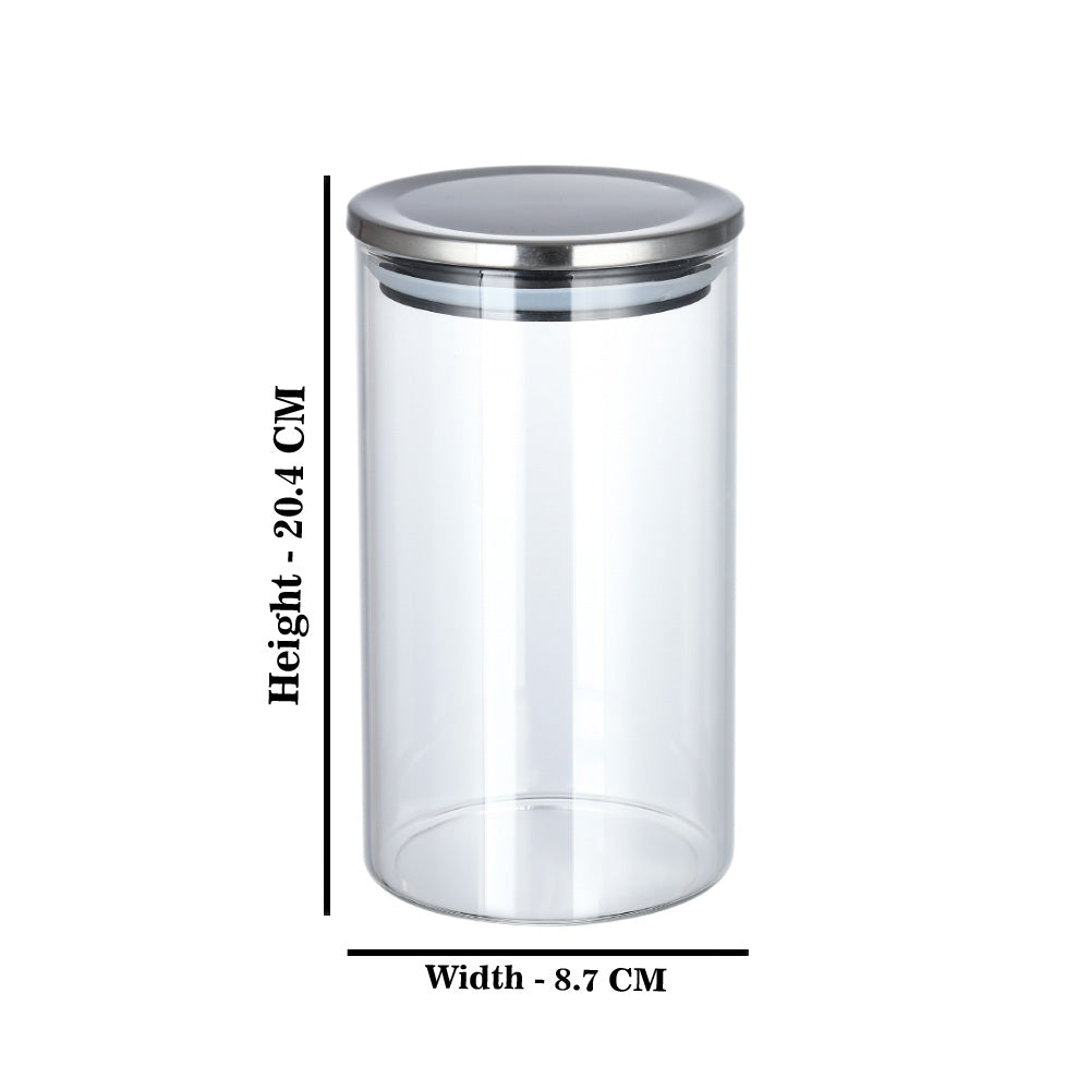 Classic Borosilicate Round Jar 750 ML / 1000 ML - 1 PC