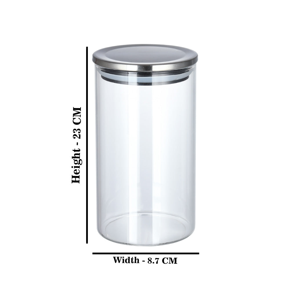 Classic Borosilicate Round Jar 750 ML / 1000 ML - 1 PC