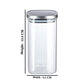 Classic Borosilicate Square Jar 750 ML / 1000 ML - 1 PC