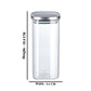 Classic Borosilicate Square Jar 750 ML / 1000 ML - 1 PC