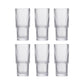 Stackable Water Glass - 300ML, Set of 6 PCS