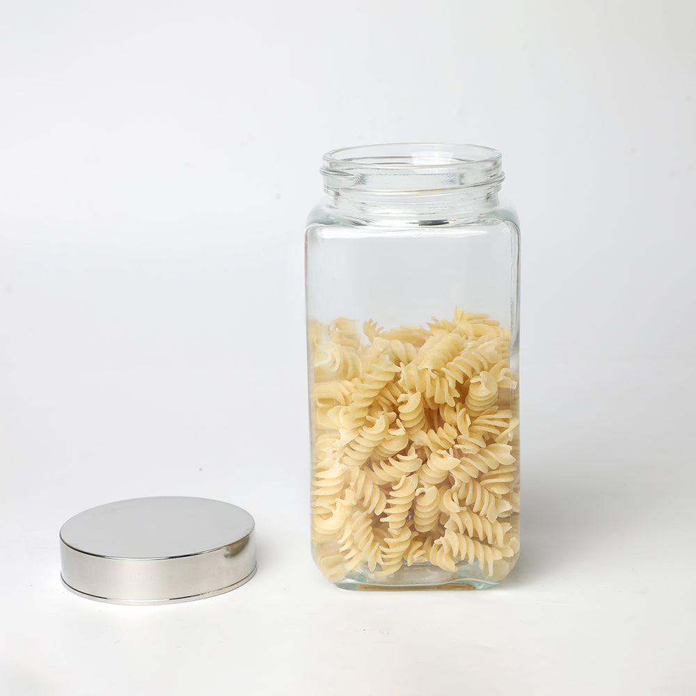 Cube Square Jar  1 L - Set Of 1 Pc