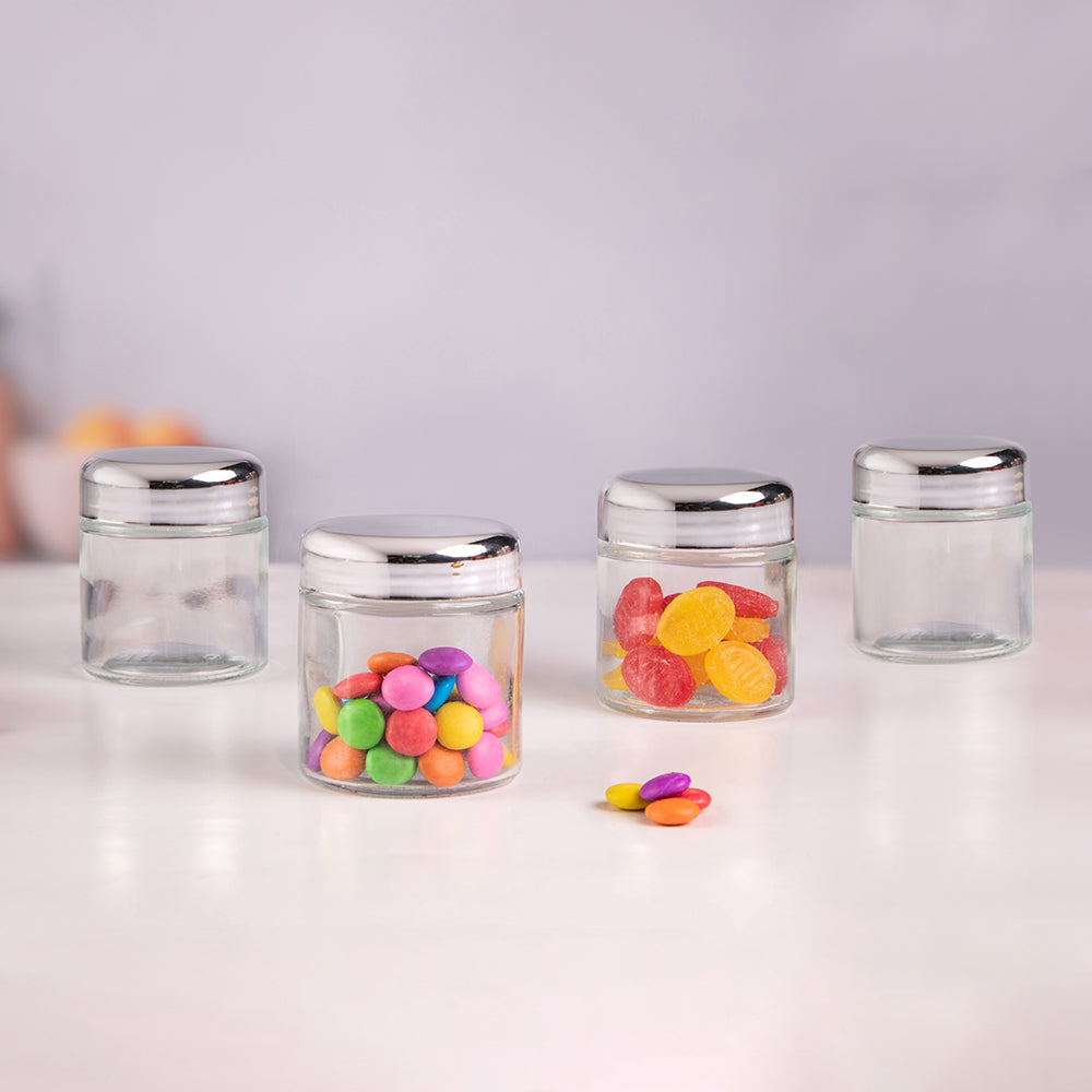 Creative Round Jar 120Ml - Set Of 4 Pcs