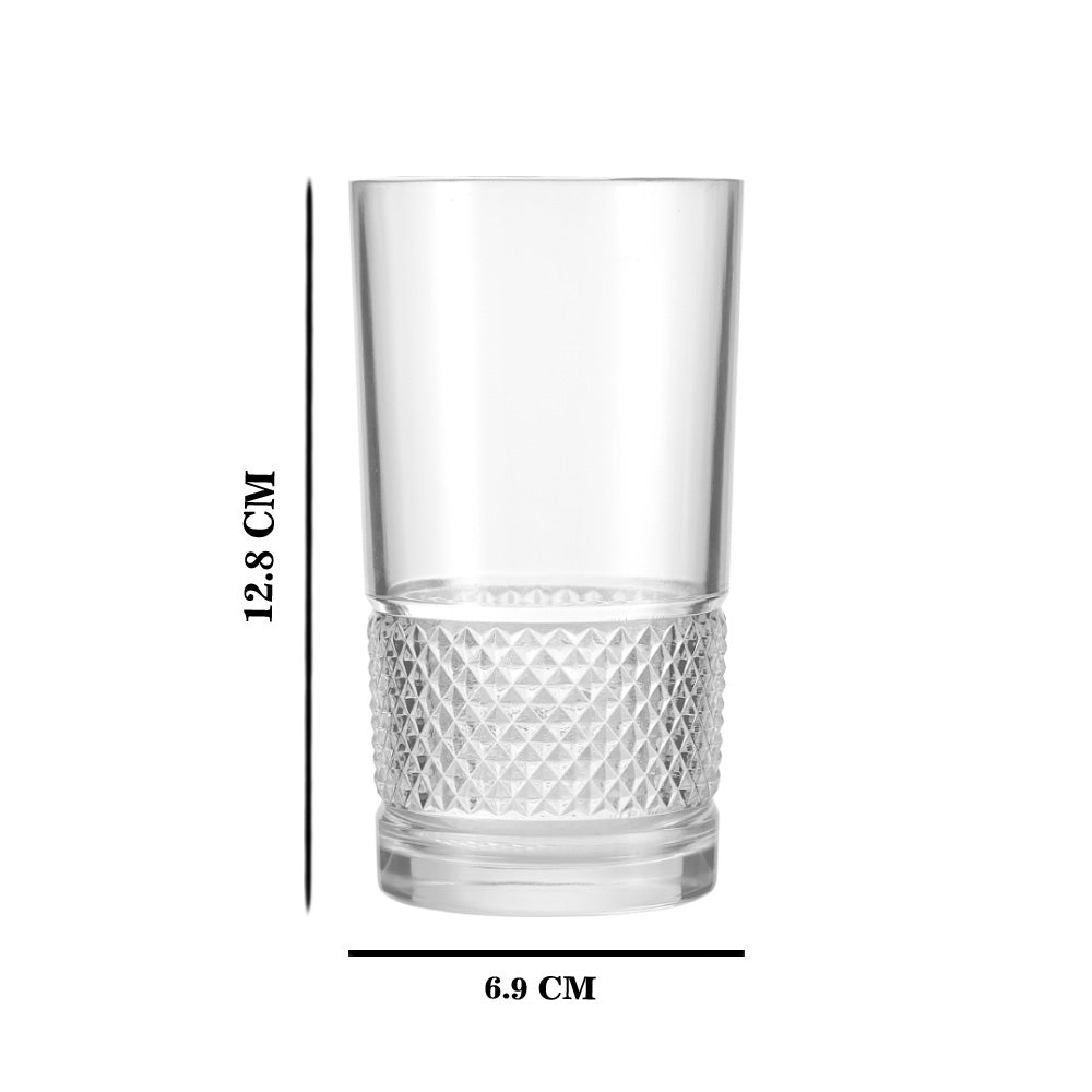 Bangkok Water Glass - 290 ML, Set of 6 PCS