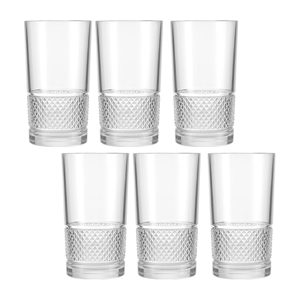 Bangkok Water Glass  290 Ml - Set Of 6 Pcs