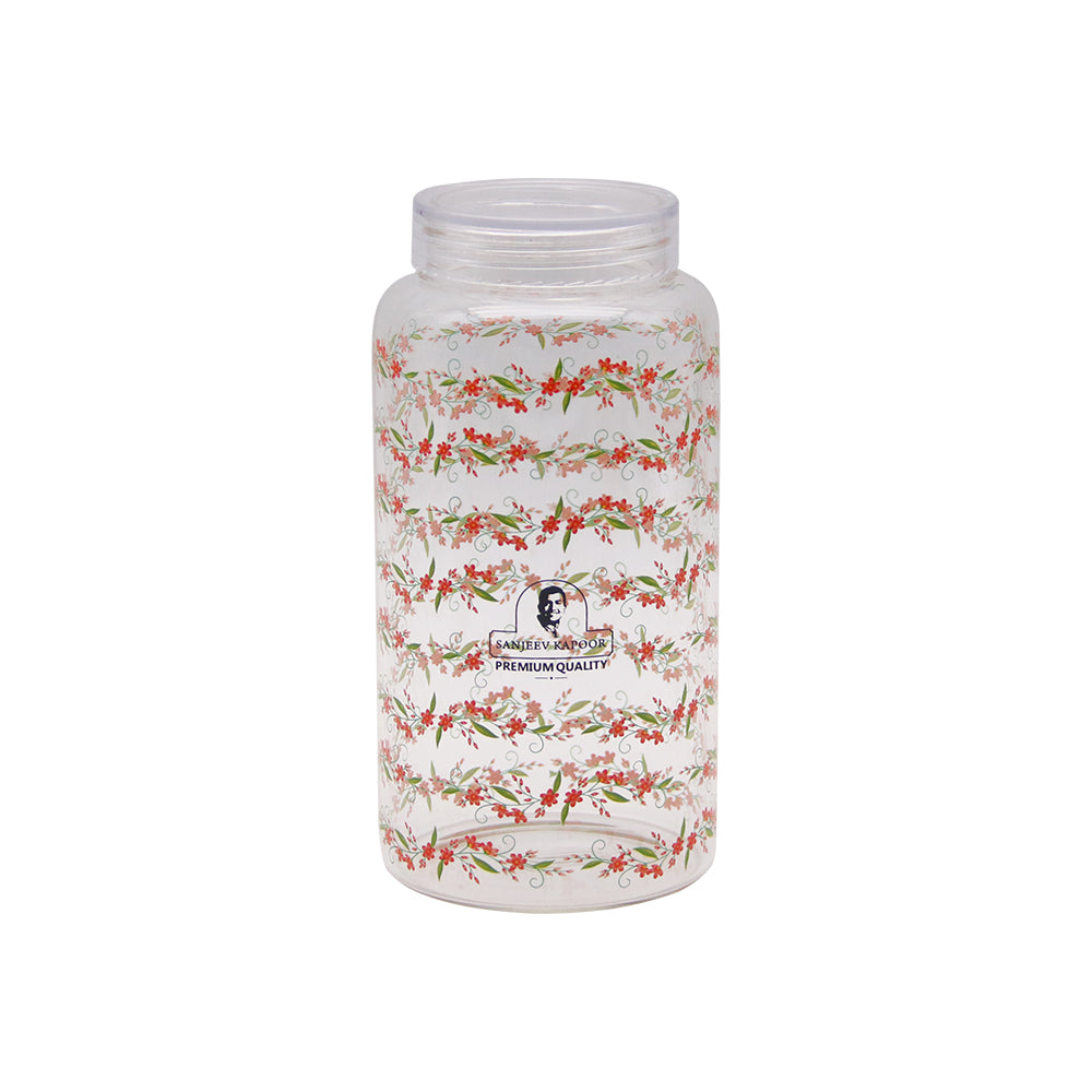 Woven Borosilicate Jar With Lid 750 Ml - Set Of 1 Pc