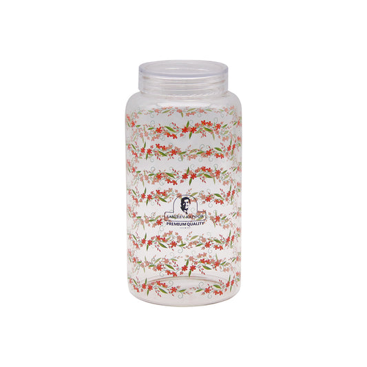 Woven Borosilicate Jar With Lid 750 Ml - Set Of 1 Pc