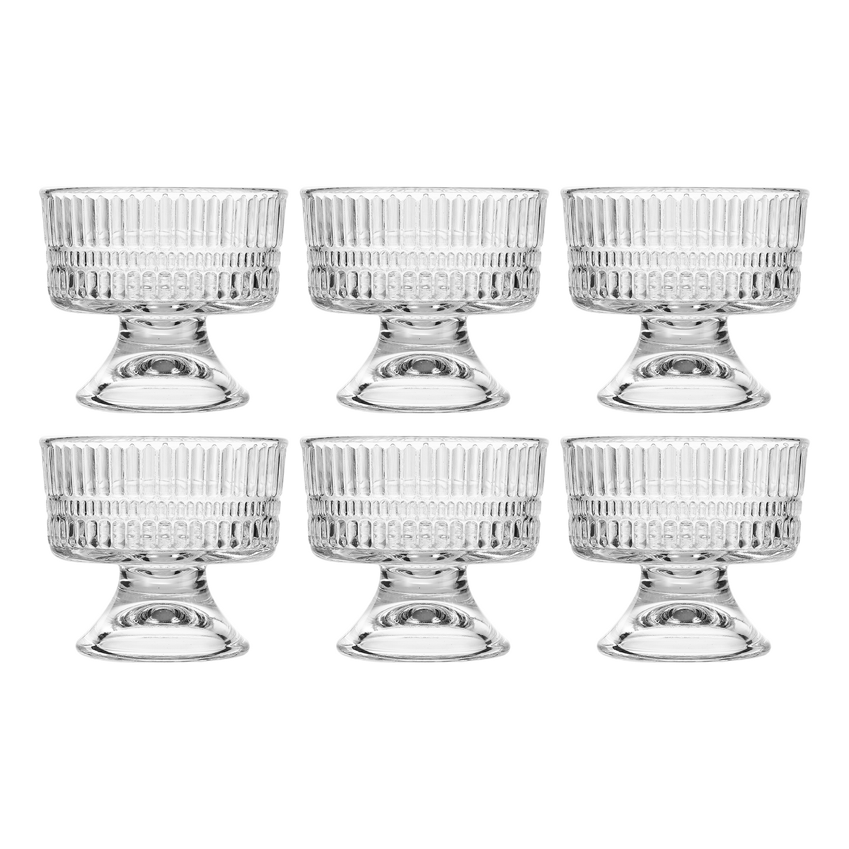 Diamond Ice-cream Bowl 145 ML Set of 6 Pcs